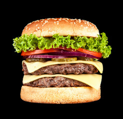 Delicious grilled burger