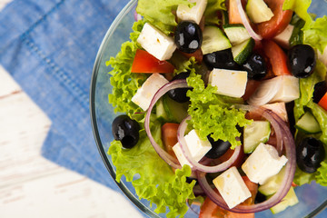 Delicious greek salad
