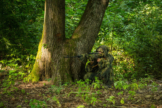 Sniper In Ghillie Suit