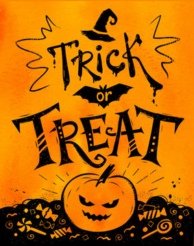 Trick or Treat Halloween poster