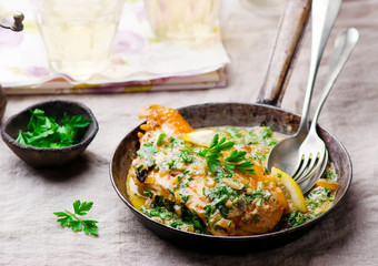 chicken with lemon garlic cream sauce