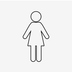 Woman vector silhouette