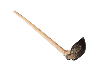 hoe on a white background