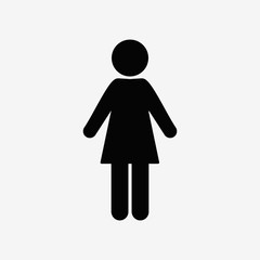 Woman vector silhouette