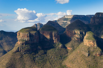 Fototapeta na wymiar The Three Rondavels view, South Africa