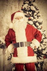 Obraz premium vintage santa
