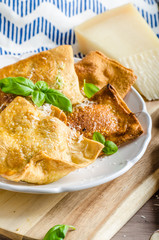 Fried ravioli stuffed