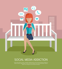 Social Media Addiction Banner