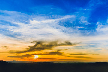 Obraz premium twilight time sunrise