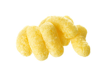 Corn sticks isolated on white background