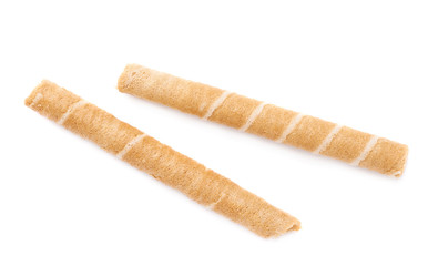 Wafel sticks isolated over the white background