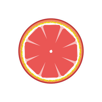 Grapefruit abstract sign pattern