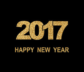 Happy New Year 2017. Vector New Year background
