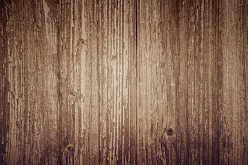 Wooden plank background, brown vertical boards, wood texture, old table (floor, wall), vintage.