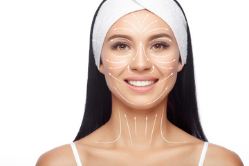 Massage facial lines