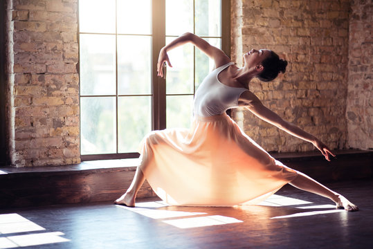 Beautiful Young Woman Dancing