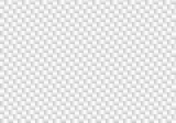 Naklejka premium Vector white carbon fiber seamless background. Abstract cloth material wallpaper for car tuning or service. Endless light web texture or page fill pattern