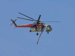 Sikorsky S-64E Skycrane helicopter