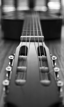 Spanish guitar B&W