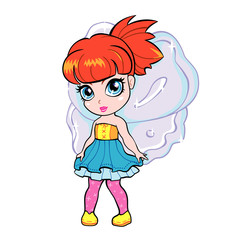 vector elf fairy girl