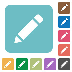 Flat pencil icons