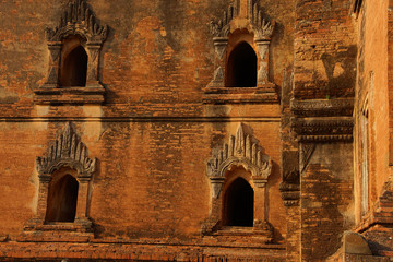 Elaborate sandstone carvings of Dhammayangyi Temple