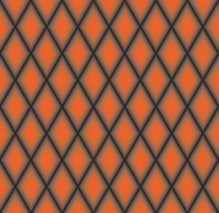 Abstract geometric pattern. Diagonal line background. Abstract diamond ornament. Orange rhombus texture