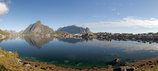Reine is a fishing village and the administrative center of the municipality of Moskenes in...