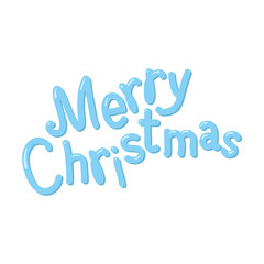 Hand drawn Merry Christmas isolated on white background