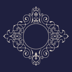 Luxury logo template flourishes calligraphic elegant ornament lines. Business sign, monogram identity for Restaurant, Hotel, Cafe, Boutique, Heraldic, Jewelry, Fashion and other vector illustration