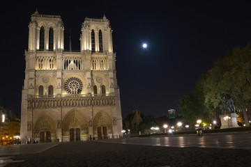 Fototapeta na wymiar Cathedral at Notre Dame in Paris