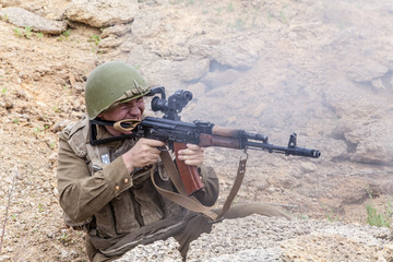 Soviet paratrooper in Afghanistan