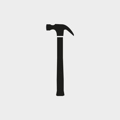 hammer icon stock vector illustration flat design
