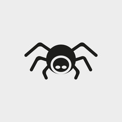 spider icon stock vector illustration flat design