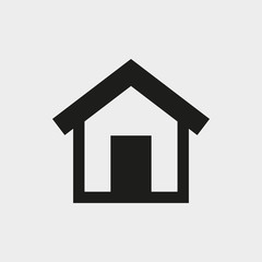 home icon stock vector illustration flat design