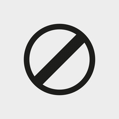 rescricted icon stock vector illustration flat design