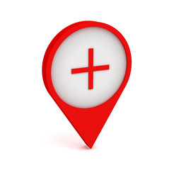 Obraz premium pushpin concept 3d illustration