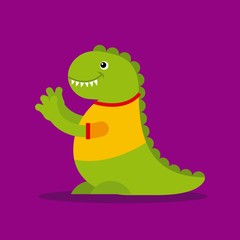 funny monster character icon vector illustration design