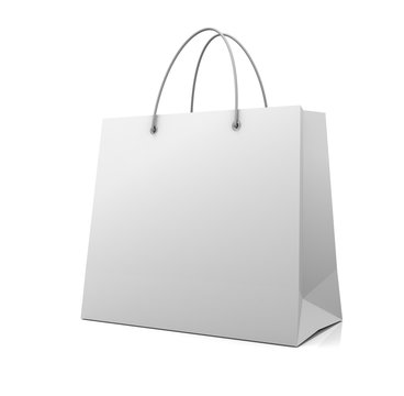single shopping bag concept   3d illustration