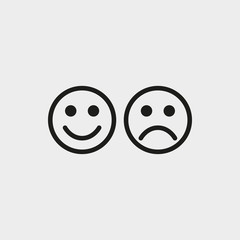 Smile icon stock vector illustration flat design