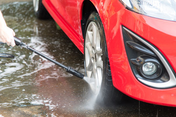 Car Wash Close up