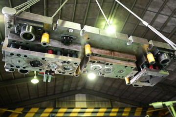 Sheet Metal Stamping Tool Die. Progressive Stamping System.