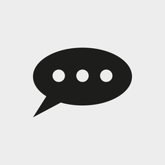 Fototapeta premium Speech Bubbles Icon. Chat pictogram icon stock vector illustration