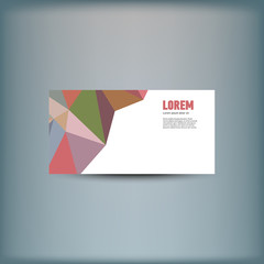 Template for advertising and corporate identity.