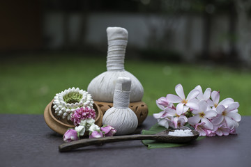 Obraz na płótnie Canvas Spa treatment and massage, Thailand, soft and select focus