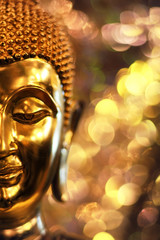 Buddha statue gold.