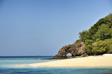 Fototapeta premium Koh Kai island unseen at Satun Thailand.