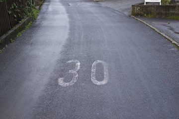 Speed Limit sign.