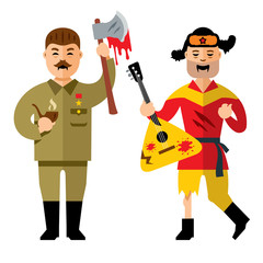 Vector Halloween Zombies Cartoon Illustration.