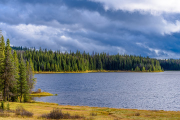 Majestic mountain lake in Canada. Paska Lake. Vancouver.